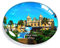 Monte Carlo Monaco Magnet Kühlschrank Gefrierschrank Magnet Aufkleber Souvenir Dekorationen Oval Kristall Magnet Küche Whiteboard
