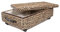 happimess Chett BSK1006B Minimalistischer handgewebter Unterbett-Aufbewahrungsbehälter aus Hyazinthe/Holz, mit Rollen und Griffen, zur Aufbewahrung und Dekoration im Badezimmer, Schlafzimmer, Schrank,