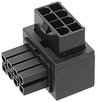DAERBALA Desktop Mainboard CPU 8Pin Netzteil Hauptplatine 8pin Auf 8Pin 90 Grad Servolenkung Stecker 90° Adapter Stecker Und Buchse Adapter