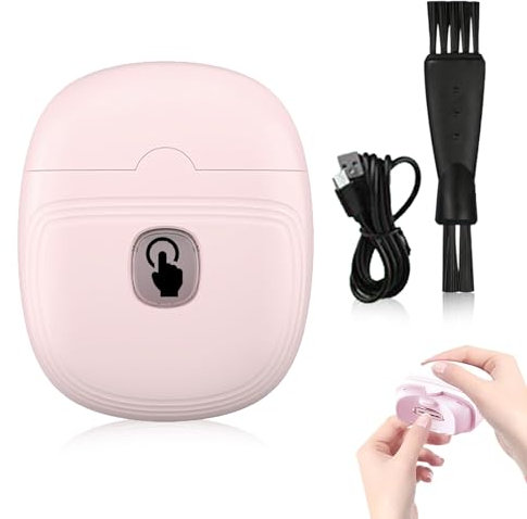 Guegine Electric Nail Clipper with 2 Speed Automatic Nail Cutter Nail Scraps Storage Cordless Rechargeable Fingernail Cutter with Led Light Kids, Adults Elderlyautomatic Nail Clippers
