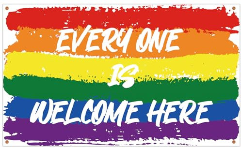 Drapeau Fierté Plein Air, 150 x 90 cm Bannière LGBT Arc-En-Ciel Drapeau Gay Imperméable Drapeau Fierté Polyester Décorations Jour Fierté Drapeaux Fête Lesbienne pour Mois Fierté Défilé