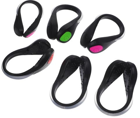 Gogogmee 6 Stück Led Schuhlichter Zum Anklipsen Sicherheitslicht Für Nachtläufe Leuchtende Schuhclips Für Sportler Clip on Sicherheitslicht Outdoor Ausrüstung Für Männer Und Frauen