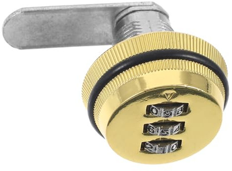 STOBOK Passwort Sperren Kombinationsschloss Sicherheitsschloss Für Aktenschränke Codierte Schrankschlösser Schloss Für Schrank Schrankschloss Golden Metall