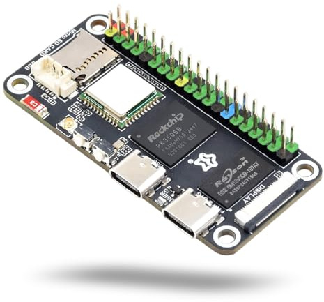 LUCKFOX Lyra Zero W Micro Linux Development Board - RK3506B Chip, Triple-Core ARM Cortex-A7 & M0, WiFi 6, BT5.2