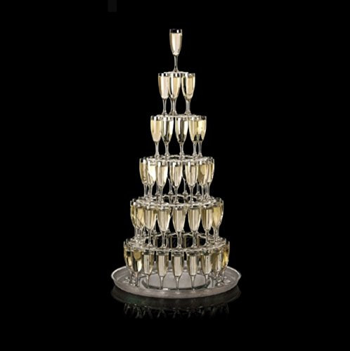 Visiodirect Cascade pour 75 flûtes à Champagne - 5 disques