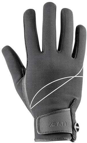 Uvex crx700 - dehnbarer Reithandschuh für Damen und Herren - strapazierfähig - exzellenter Grip - Black