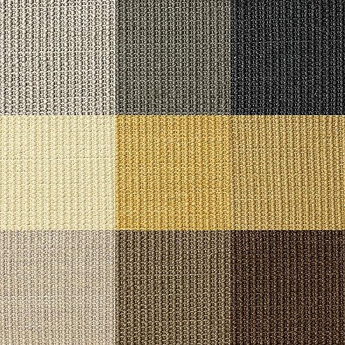 Kratzbaumland Premium-Sisalteppiche für Kratzmöbel/Kratzbretter/Kratzbäume: 1,0x0,5 Meter (0,50 m²), Farbe: Schwarz