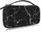 FINTIE Tragetasche Kompatibel mit Nintendo Switch 2017 /Switch OLED Modell 2021- [Stoßfeste] Hartschalen Aufbewahrung mit 10 Spielkartenhaltern, Reisetasche für Konsole und Zubehör, Marmor Schwarz