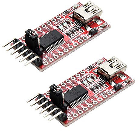 Yizhet 2X FTDI Serial Adapter FT232RL USB zu TTL Coverter 3,3V / 5V Modul Mini Port kompatibel mit Arduino und Raspberry Pi