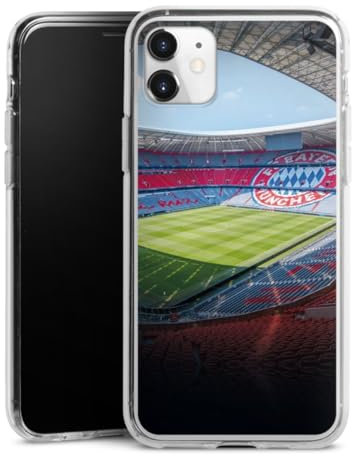 DeinDesign Silikon Hülle kompatibel mit Apple iPhone 11 Case transparent Handyhülle FC Bayern München FCB Stadion