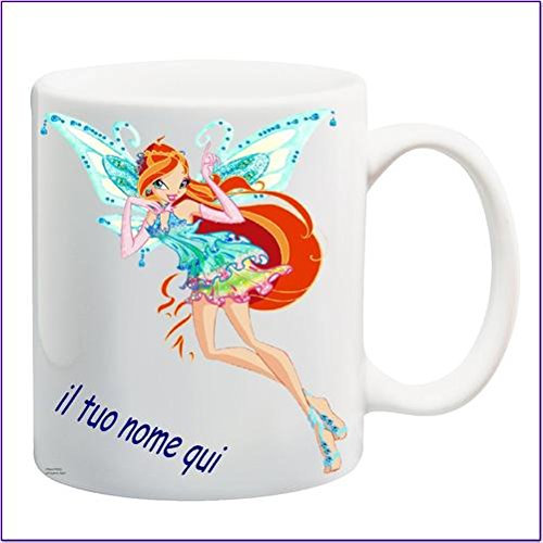 My Cust MUG TAZZA adatta a Winx, FATA BLOOM, PERSONALIZZATA CON NOME FRASE O FOTO - IDEA REGALO