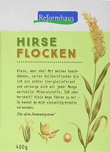 Reformhaus Hirse-Flocken Bio, 6er Pack (6 x 400 g)