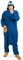 KarnevalsTeufel Erwachsenenkostüm Keksmonster Overall in blau mit Kapuze Onesie