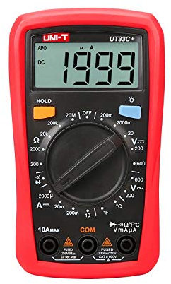 UNI-T UT33C+ - Misuratore digitale universale, con multimetro digitale AC/DC