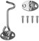 Kare & Kind 1x Hook and Eye Latch (4-inch) - with Mounting Screws - Heavy Duty Locks for Door, Gates, Barns