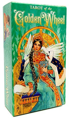 78 Blätter Orakelkarten Tarot, Angelkarten, GOTTKARTEN, Fate PRODACTION Card SetsFür Freundliche Party Board Spiel, englische Version,Golden Wheel Tarot