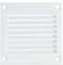 Steinberg14 White 100x100mm Metal Air Vent Cover with Insect Mesh - 4x4 inch Ventilation Grille - Air Vent Register for Walls and Ceilings - Ventilation Cover for Outdoor and Indoor