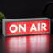 ON AIR Light Sign, LED Light for Recording Vloggers, Streaming Studio Room Decor, Cool Light for Bedroom, Battery Operated | Paladone, Red