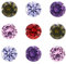 Craftdady Zirkonia-Cabochons, bunte, lose facettierte Strass-Cabochons für Ohrringe, Armbänder, Anhänger, Schmuck, Bastel- und Kunsthandwerkprojekte, 10 Stück, 10 mm