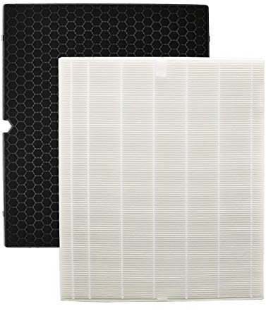 Smilyan 1 Sets 116130 Filter H Replacement for Winix 5500-2 Air Purifier, Includes 1 Pack Ture HEPA Filters + 1 Pack Activated Carbon Pre-Filters