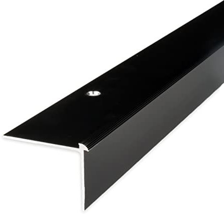 PROVISTON | Treppenkante | Aluminium eloxiert | Bronze Dunkel | Breite 40 mm | Höhe 30 mm | Länge 1000 mm | Gebohrt | Treppenkantenprofil | Treppenwinkel | Winkelprofil | Kombiwinkel | 1 Stück