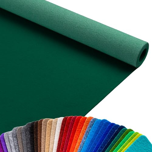 Primaflor Messeteppich Podium | Petrol | Musterstück | Flacher Eventteppich aus 100 % Polypropylen, CFL-S1, Precoat-Rücken, 2 mm hoch, für Messe und Event
