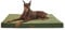 BEDSURE orthopädisches Hundebett Grosse Hunde - 137x111.5x10cm Hundekissen flauschig Hundematte waschbar Hundematratze in dunkelgrün für große Hunde