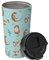 bassyil Sea Otter 17oz Insulated Coffee Mug with Flip Lid Handle Sea Animal Stainless Steel Insulated Travel Tumbler Spill Proof Gifts for Otter Lovers