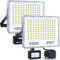 YIQIBRO Faro LED Esterno con Sensore Movimento 100W 2 Pezzi, Faretto con Sensore di Movimento 10000LM 6500K Bianca Fredda, Impermeabile IP67 Luci da Esterno per Giardino, Terrazza, Garage, Entrata