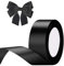 G2PLUS Schwarz Satinband 40mm, Breit Dekoration Geschenkband, 22m Schleifenband zum Bastel, Schwarz Satin Dekoband für Geschenkverpackung, Dekoration