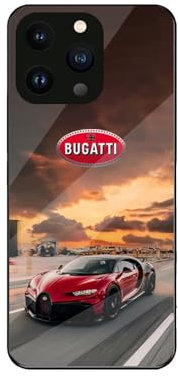 NDMUS Rundumschutz Handyhülle, für Bugatti Stilvolles Auto-Emblem-Erscheinungsbild Dünn Full Body Protection Stoßfest, für,iPhone 13 pro max case