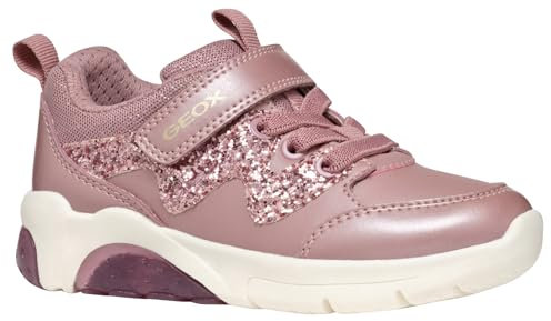 Geox J FADINLIGHT Girl D Sneaker, Old Rose, 31 EU