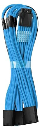 CableMod PRO ModMesh 12VHPWR auf 3X PCI-e Kabel - 45cm, hellblau
