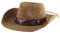 Faxianther Retro Strohhut Herren Damen Fasching Cowboyhut Westernhut Sonnenhut Panamahut Breite Krempe Stroh Hut Strandmütze Kappe Travellerhut Sommerhut mit Futterband