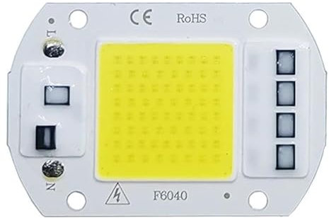 2 Uds COB Lámpara LED Chip AC 110V 220V Bombilla LED 10W 20W 30W 50W IP65 Alta Potencia IC Inteligente DIY Bombilla De Luz De Inundación Foco Lámpara De Chip Al Aire Libre,Blanco Cálido,20W 220V