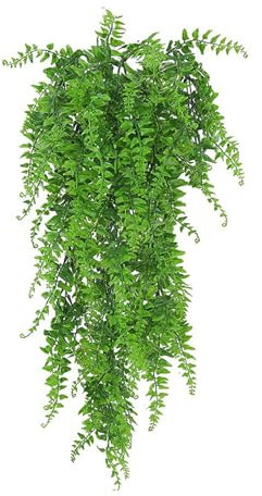 tulkdexi Plante artificielle à suspendre - 78 cm - Résistante aux UV - Réutilisable - Pour maison, mariage, mur - Plantes de lierre tombantes - Pour intérieur et extérieur - Vert