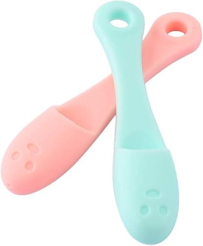 2 Pcs Green and Red Silicone Face Cleaner Blackhead Remover Brush Cleanser Nose Pore Brush Finger Scruber Tool Facial Skin Cleaner Massage Facial Cleansing Brushes