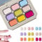 Cream Colorful Nail Polish Set,Solid cream Gel Glue Nail Polish Set,Long Lasting Solid Nail Polish Palette,Gel Nail Polish Colors,Without Fading Chipping Easily,Nail Polish Kit for Women Girls (02#)