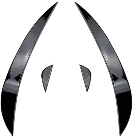 Frontstoßstange Spoiler Für VW Für Golf 6 MK6 Für GTI Für GTD 2008-2013 Seiten-Canards Air Vent Trim Auto Front Stoßstange Lip Splitter Spoiler Air Knife Surround Trim Auto Frontspoiler(Set)