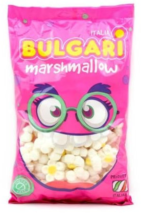 Marshamallow Senza Glutine Margherite Vari Colori (Confezione 900 Gr) Per Compleanni Nascite Battesimi Comunione (Bianchi)