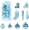 21Pcs Christmas Tree Decorations Christmas Baubles Ball Ornaments Decorative Balls Shatterproof Baubles Hanging Decorations For Xmas Tree Holiday Wedding Party (21, blue)
