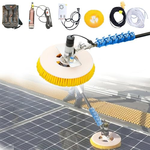 Nettoyage de panneau solaire à double tête,machine de nettoyage de panneau solaire photovoltaïque,kit de nettoyage de panneau solaire,pour le nettoyage du toit de la véranda,6m
