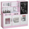 AIYAPLAY Cuisine Enfant Jouet d'imitation dinette Enfant de 3-8 Ans avec téléphone, Tableau Noir, Micro-Ondes, cuisinière, évier, Accessoires de Cuisine, Rose