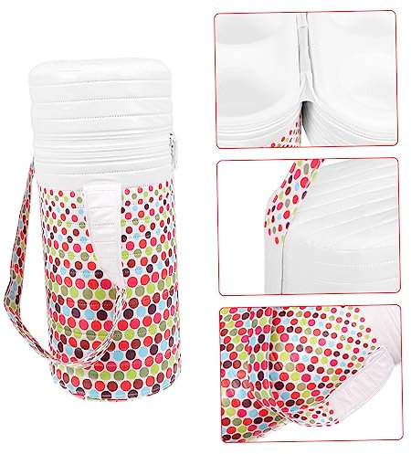 BESTonZON Isolierte Flaschentasche Für Babys Muttermilch Kühltasche Tragbar Doppelbehälter Frei Für Babyflaschen Kita Und Unterwegs