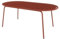 Vente-unique-Gartentisch oval - 180 cm - Metall - Terracotta - MONTEFARO von MYLIA