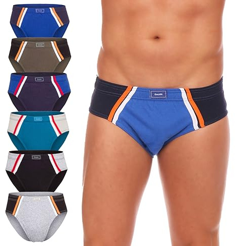 Cocain underwear 6 | 9 | 12 | Stück farbige Herren Sportslips Unterhosen | 100% Baumwolle, stabiler Halt und angenehme Passform, weich und hautfreundlich, Multipack Männer Unterhosen