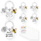 GADITIEK Porte Clef Merci Maitresse d'École, Idee Cadeau Maitresse d'École Fin d'Année, Cadeau Départ Retraite Maitresse,Cadeau Merci Maitresse (abeille)