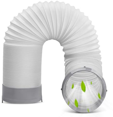 TL1854 Abluftschlauch Plus TL2667 Schlauchanschluss, Abluftschlauch für tragbare Klimaanlage Kit für De'Longhi Klimaanlagenschlauch, Durchmesser 12,7 cm, Länge 111,8 cm