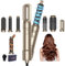 Neue Haartrockner Airstyler 6 in 1, Hairstyler Ionen Föhn Bürste Set mit Auto Lockenstäbe | 1000W Air style Rundföhnbürste für Alle Haartypen, Haarstyler für Volumen, Trocknen, Glätten & Locken