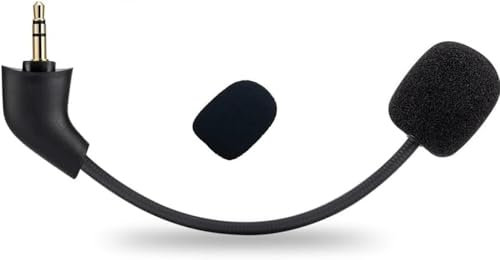ZHHSUNY Mic Reemplazo Desmontable 3.5 mm Supresión Ruido Mic Compatible con Kingston 2022 Hyper-X Cloud II 2ª Versión Aplicable a PS-4 PS-5 PC Auriculares inalámbricos Juegos